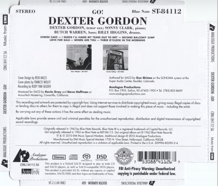 Dexter Gordon - Blue Dex: Dexter Gordon Plays the Blues